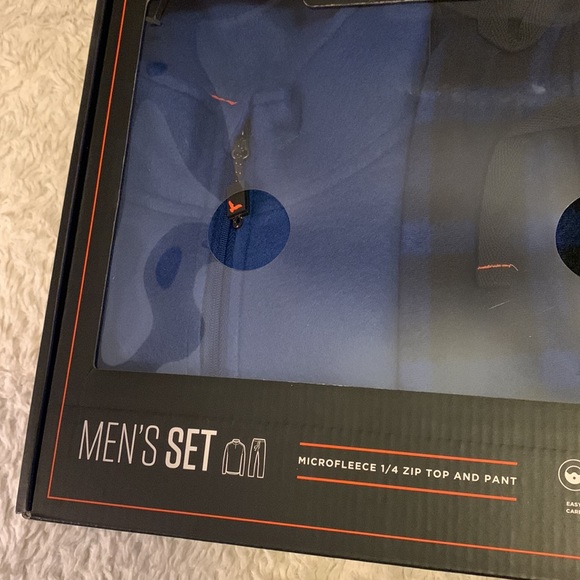 NWT Hawke & Co Boxed Microfleece 2-Piece Sleep Set - 1/4 Zip Top & Pajama Pant - Picture 4 of 7